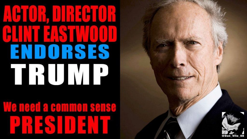 Clint Eastwood Supports Trump
